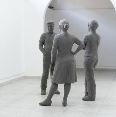 Original Black & White People Installation by Dunja Trutin