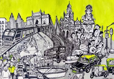 Print of Modern Places Paintings by Mohita Garg
