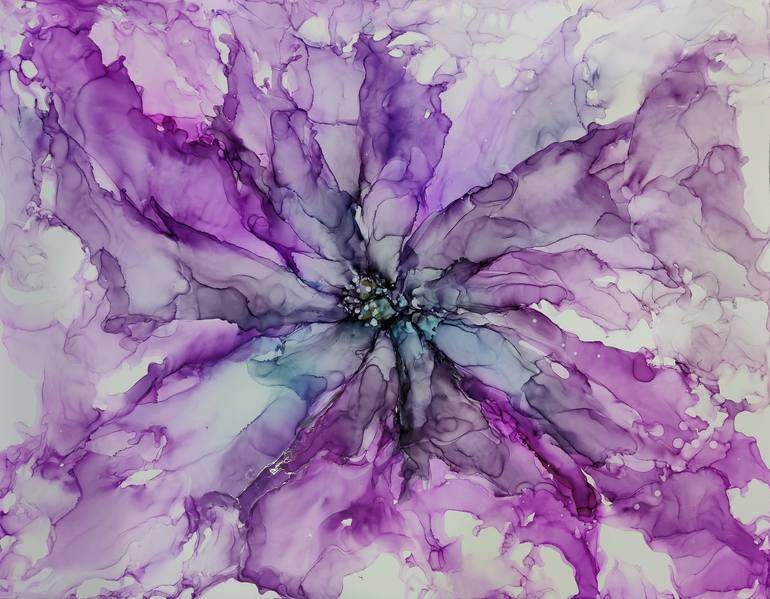 Original Abstract Floral Painting by Mohita Garg