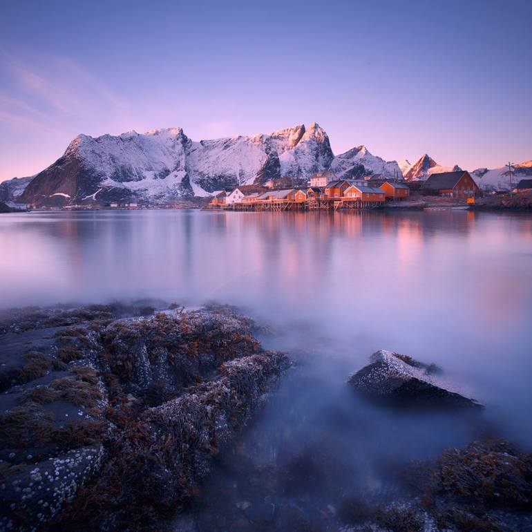 Mountains Sunrise Landscape Winter Reflection 