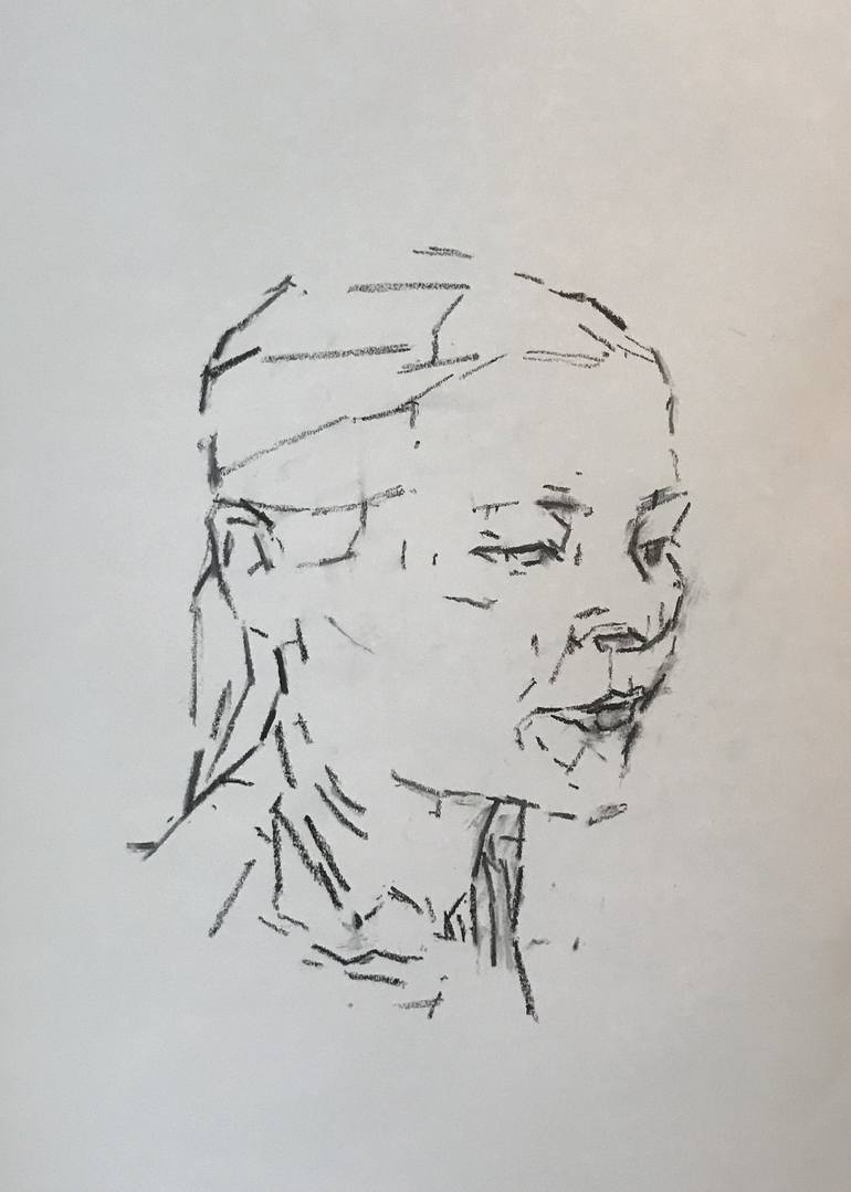 Portrait of L Drawing by Henry Dawnay | Saatchi Art