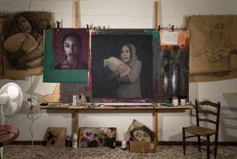 Original Contemporary Women Painting by José Gislero