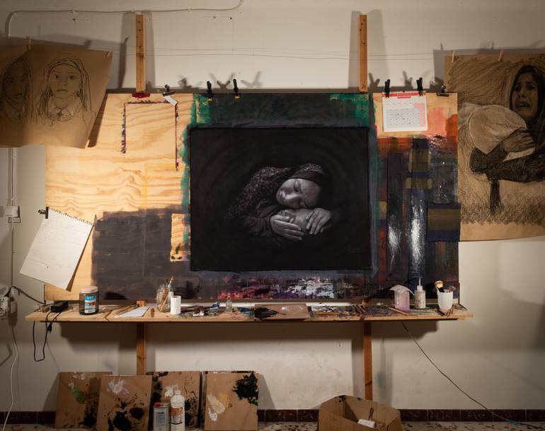 Original Contemporary Family Painting by José Gislero