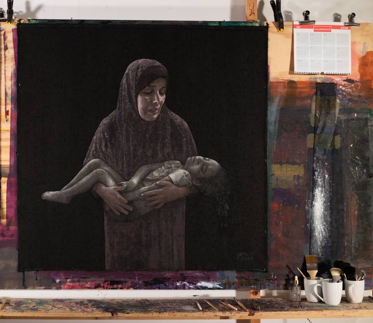Original Figurative Family Painting by José Gislero