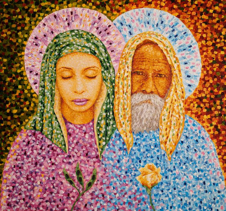 Original Figurative Love Painting by José Gislero