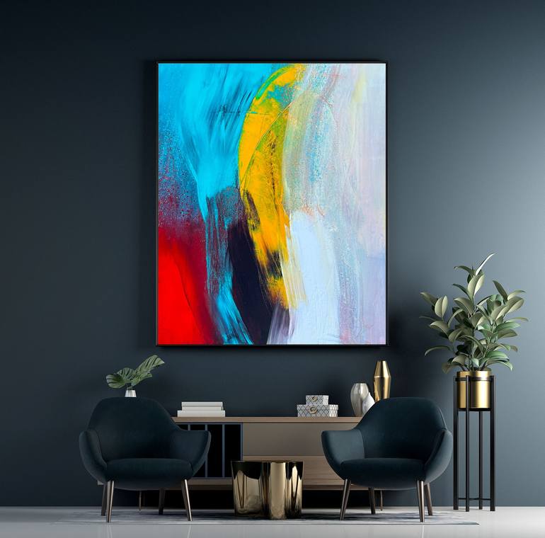 Original Abstract Expressionism Abstract Painting by Richard Jansen