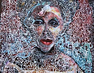Original Abstract Expressionism Women Paintings by GODSON ETOKAKPAN