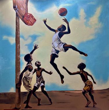 Original Expressionism Sports Paintings by Daryll Cumbie