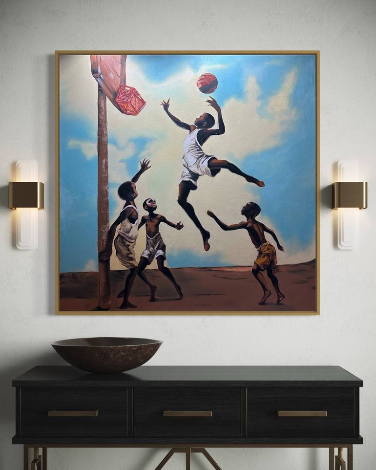 Original Expressionism Sports Painting by Daryll Cumbie