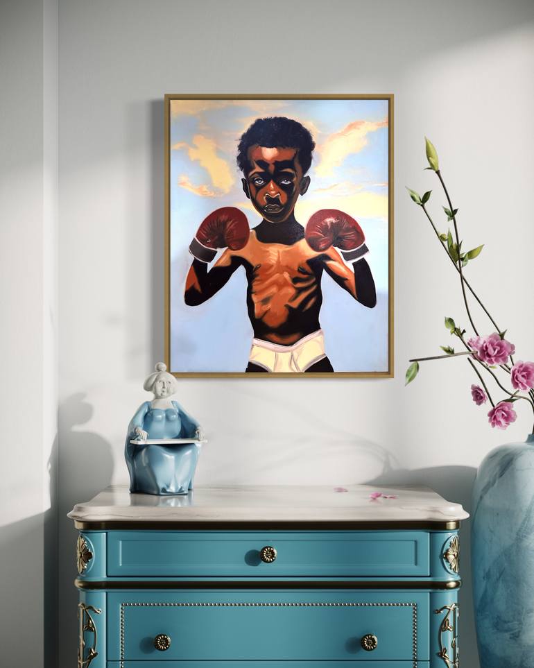 Original Expressionism Children Painting by Daryll Cumbie