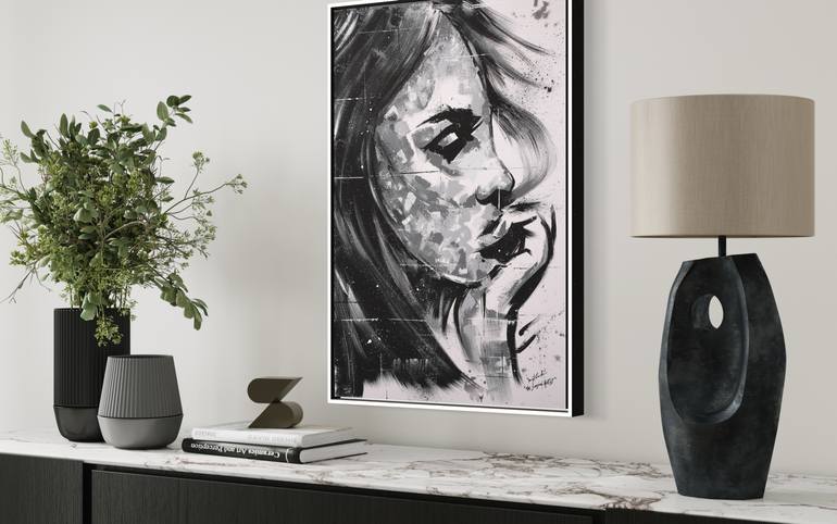 Original Abstract Expressionism Women Painting by Daryll Cumbie