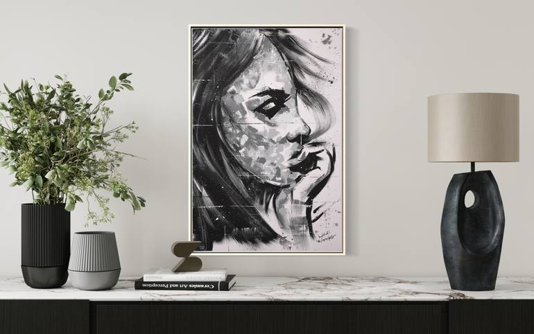 Original Abstract Expressionism Women Painting by Daryll Cumbie