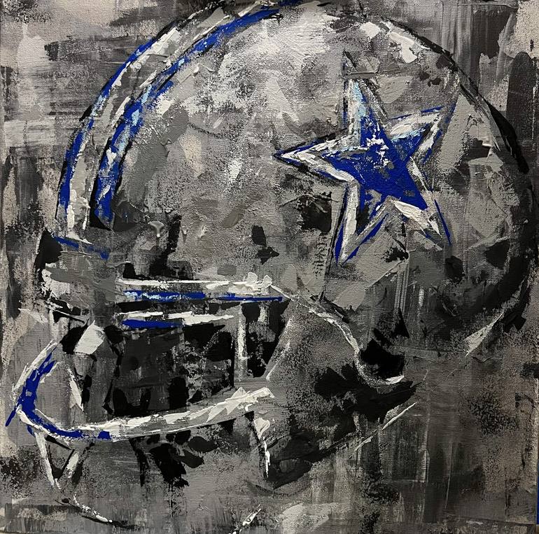 Original Abstract Expressionism Sports Painting by Daryll Cumbie