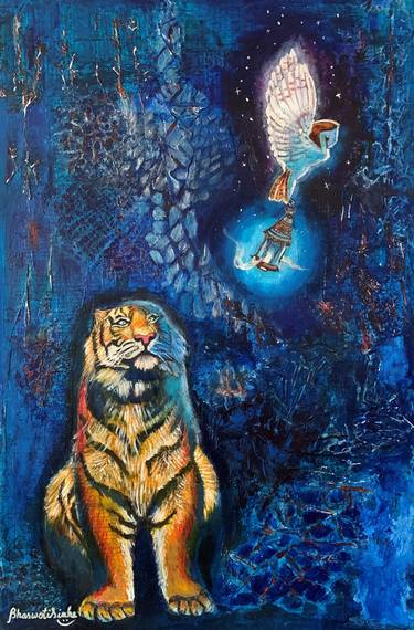 Original Figurative Animal Painting by Bhaswati Sinha