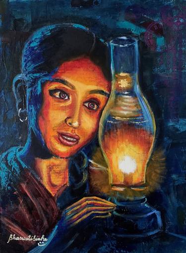 Original Portrait Painting by Bhaswati Sinha