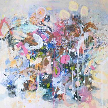Original Abstract Mixed Media by Barbara Piller