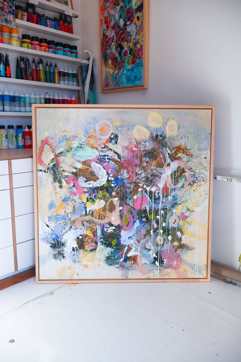 Original Abstract Mixed Media by Barbara Piller