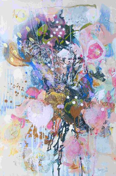 Original Abstract Mixed Media by Barbara Piller
