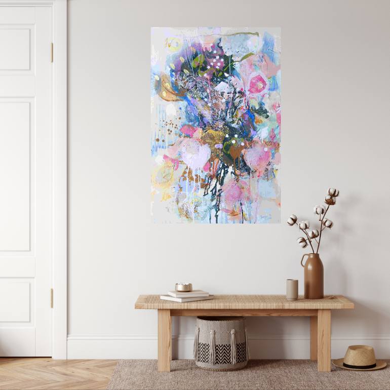 Original Abstract Mixed Media by Barbara Piller