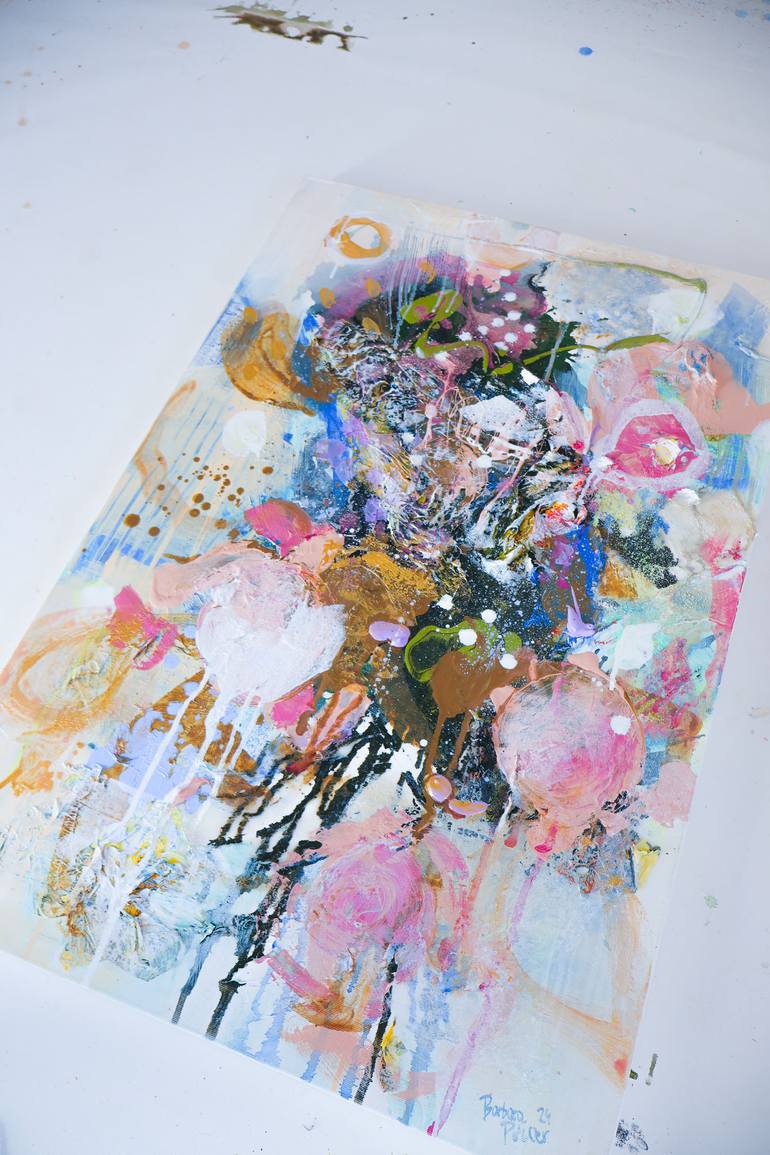 Original Abstract Mixed Media by Barbara Piller