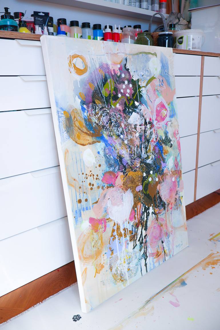Original Abstract Mixed Media by Barbara Piller