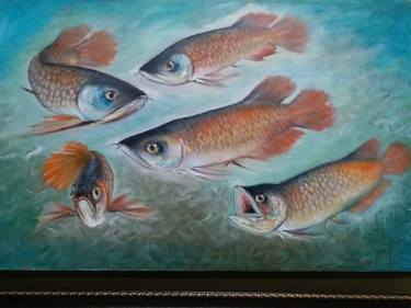Original Realism Fish Paintings by Hery Poerwanto