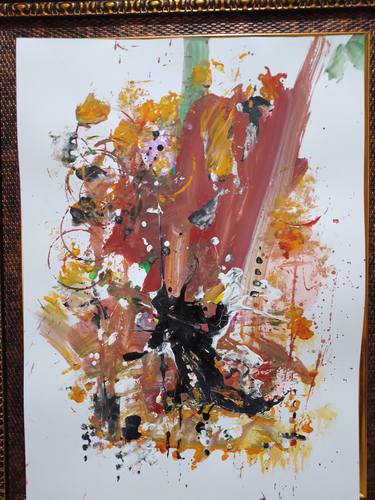 Original Abstract Expressionism Abstract Paintings by Hery Poerwanto