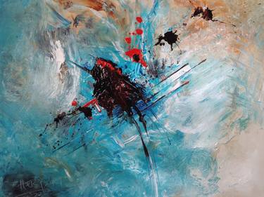 Original Abstract Expressionism Abstract Paintings by Hery Poerwanto