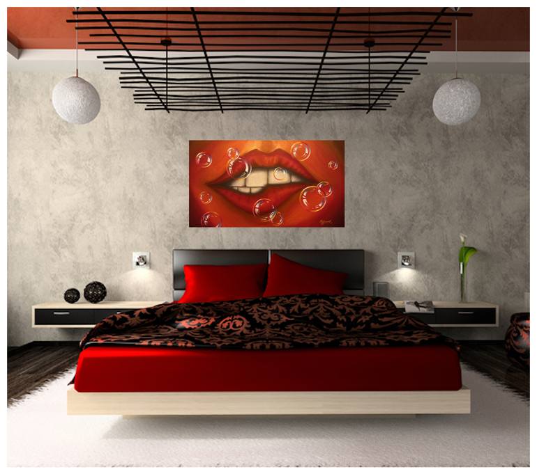 Original Expressionism Erotic Painting by Agur Kaljusaar
