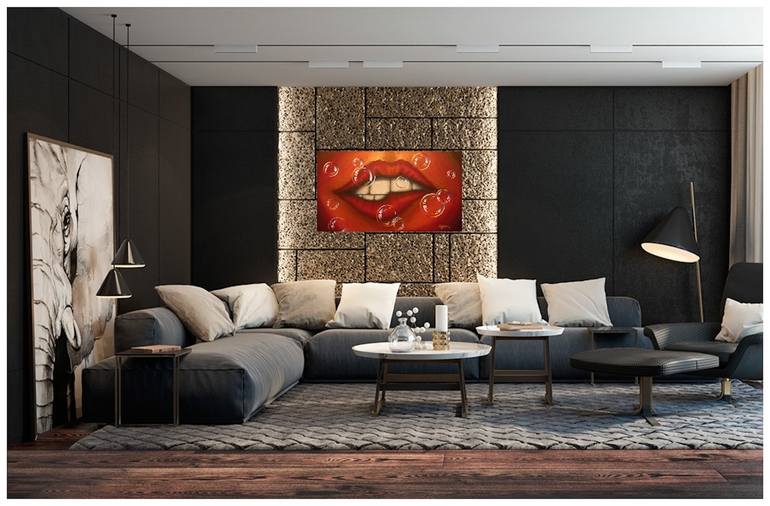 Original Expressionism Erotic Painting by Agur Kaljusaar