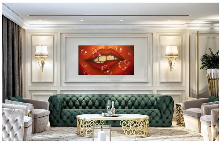 Original Expressionism Erotic Painting by Agur Kaljusaar