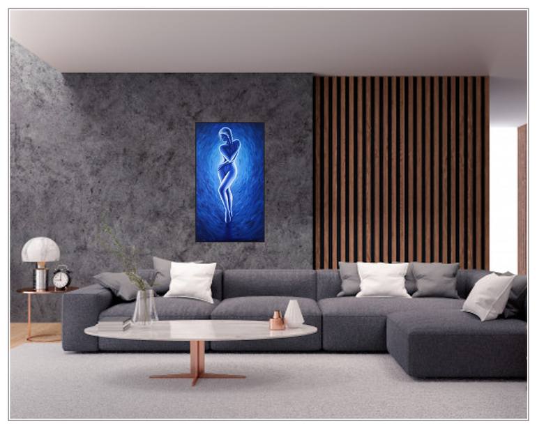 Original Abstract Expressionism Nude Painting by Agur Kaljusaar