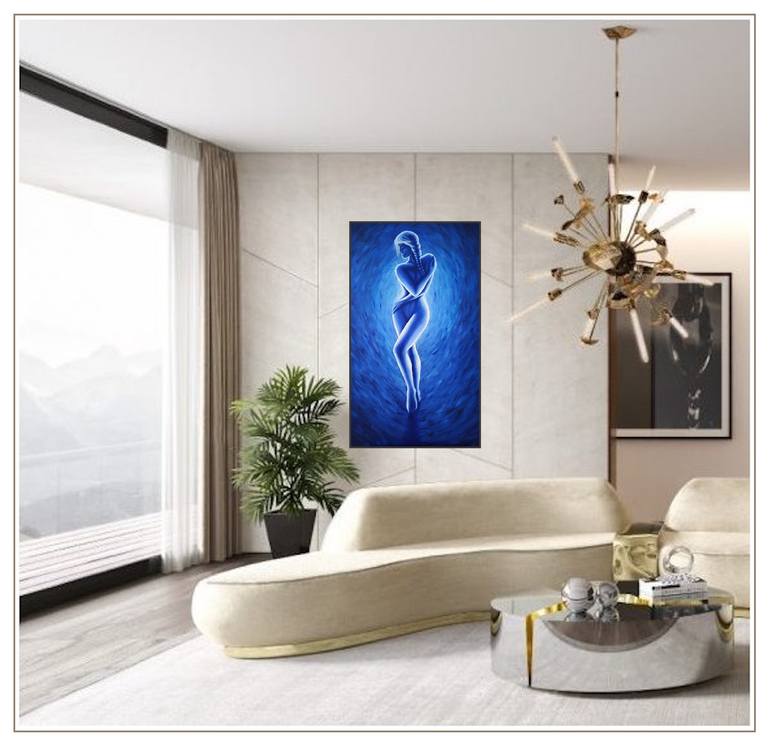 Original Abstract Expressionism Nude Painting by Agur Kaljusaar
