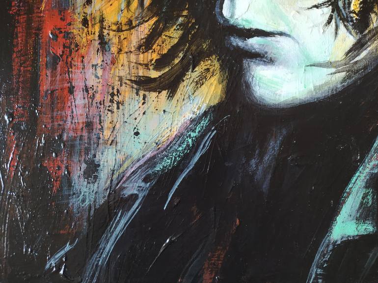 Original Expressionism People Painting by David Stany Garnier