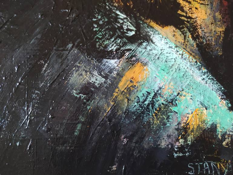 Original Expressionism People Painting by David Stany Garnier