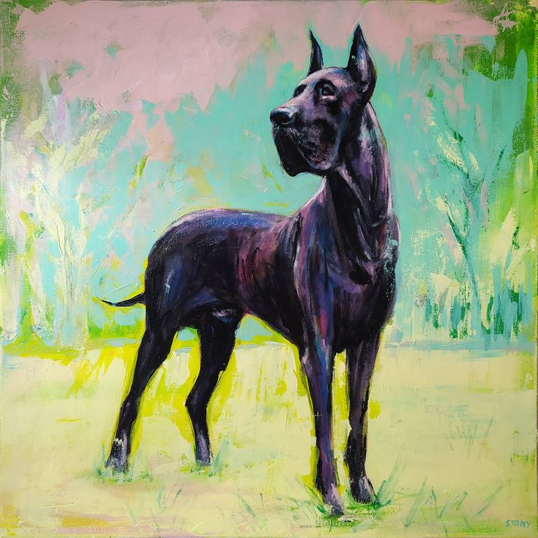 Print of Expressionism Dogs Paintings by David Stany Garnier