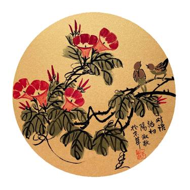 Print of Floral Paintings by Shujing Li