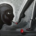 DOMINATE - bdsm, domination, feet, slave, red nails, nail polish ...