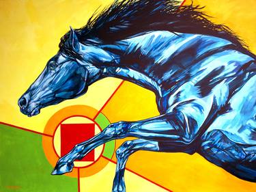 Print of Realism Horse Paintings by Derrick Higgins