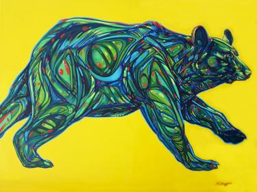 Original Expressionism Animal Paintings by Derrick Higgins