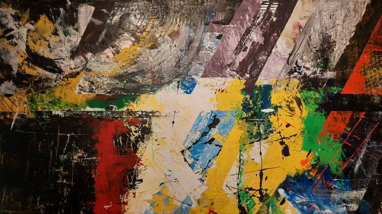 Original Abstract Expressionism Abstract Painting by Sastra Jingga