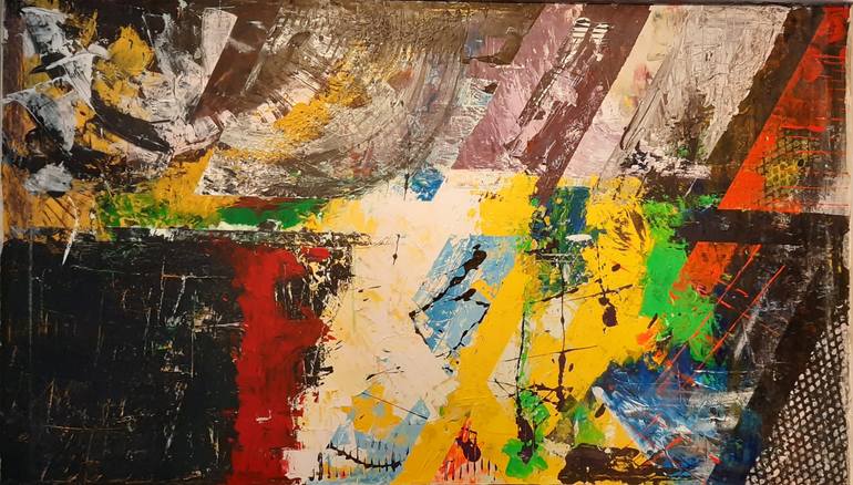 Original Abstract Expressionism Abstract Painting by Sastra Jingga