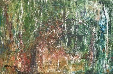Original Abstract Expressionism Abstract Painting by Sastra Jingga