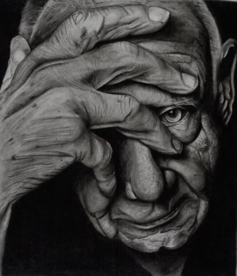 The old man Drawing by Aradhana Goyal | Saatchi Art Germany