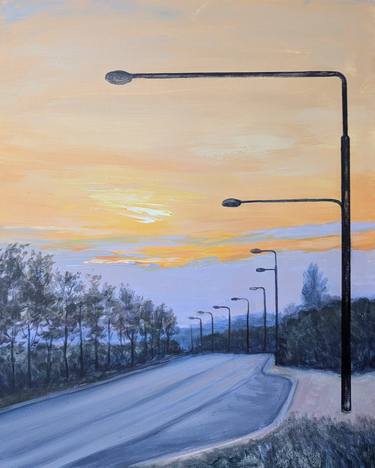 Original Realism Landscape Painting by Malgorzata Gajek