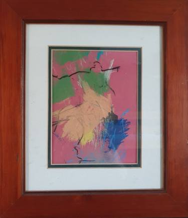 Original Abstract Expressionism Botanic Mixed Media by Benjamin Clubbs Coldron