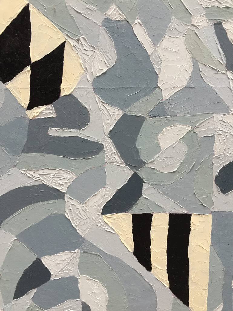 Original Abstract Expressionism Abstract Collage by Rosario Sanchez