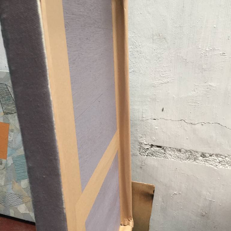 Original Abstract Expressionism Abstract Collage by Rosario Sanchez