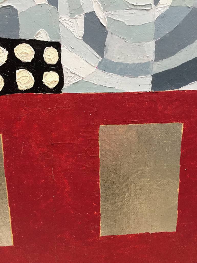 Original Abstract Expressionism Abstract Collage by Rosario Sanchez