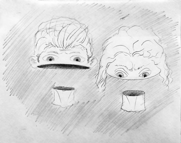 Original Conceptual People Drawing by Rachel Windyk